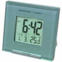 DESPERTADOR DIGITAL CON CALENDARIO, TERMOMETRO